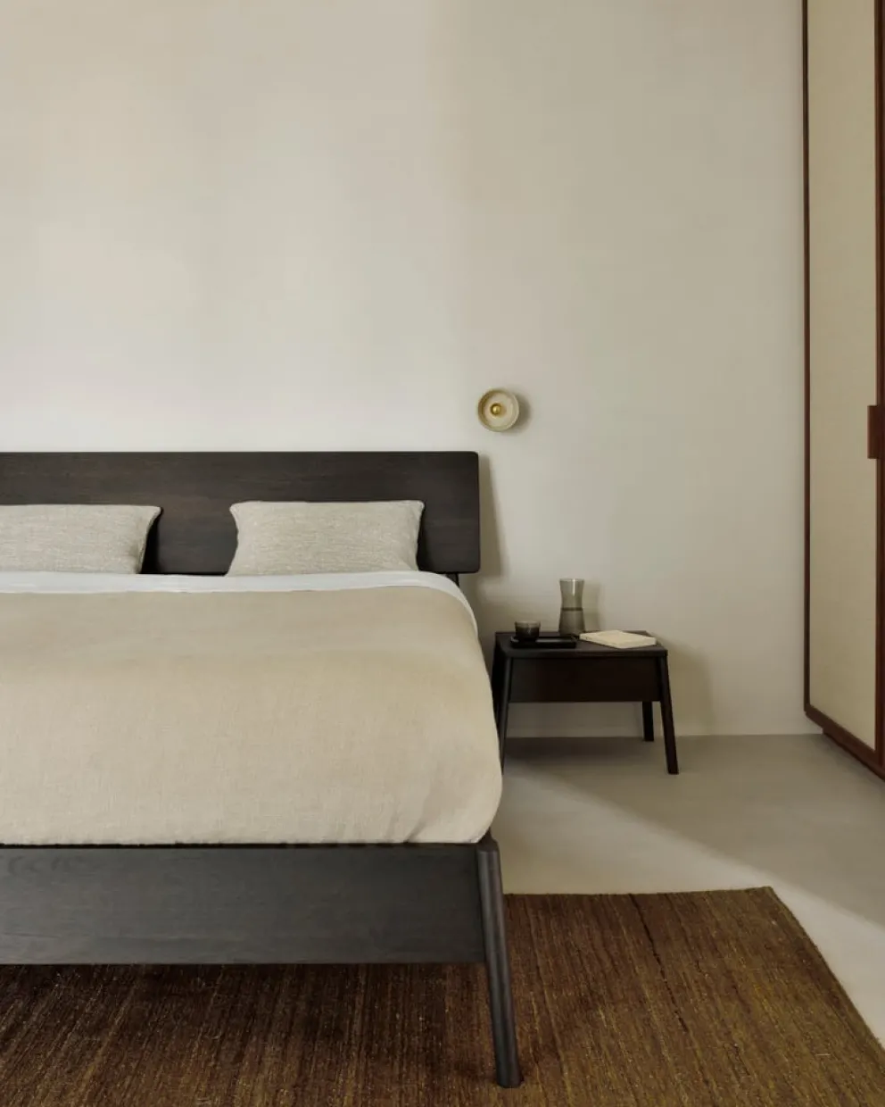 Ethnicraft Bett Air dunkelbraun Outlet