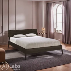 Ethnicraft Bett Air dunkelbraun Outlet