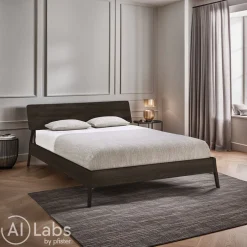 Ethnicraft Bett Air dunkelbraun Outlet