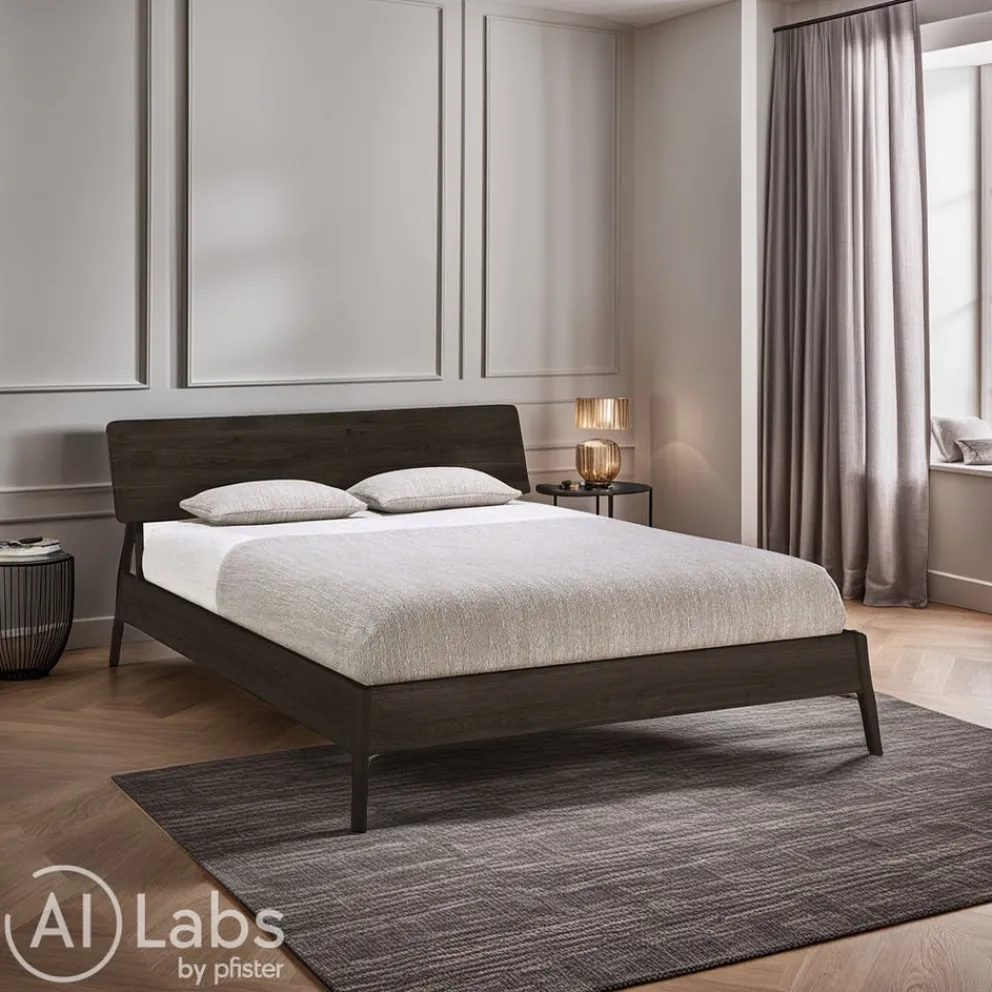 Ethnicraft Bett Air dunkelbraun Outlet