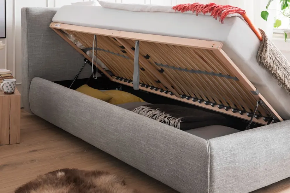 Livetastic Bett Atesio hellgrau Outlet