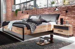MID.YOU Bett Detroit-201 eichefarbig, graphitschwarz Discount