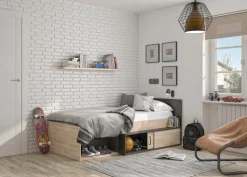 MID.YOU Bett Erquy eichefarbig