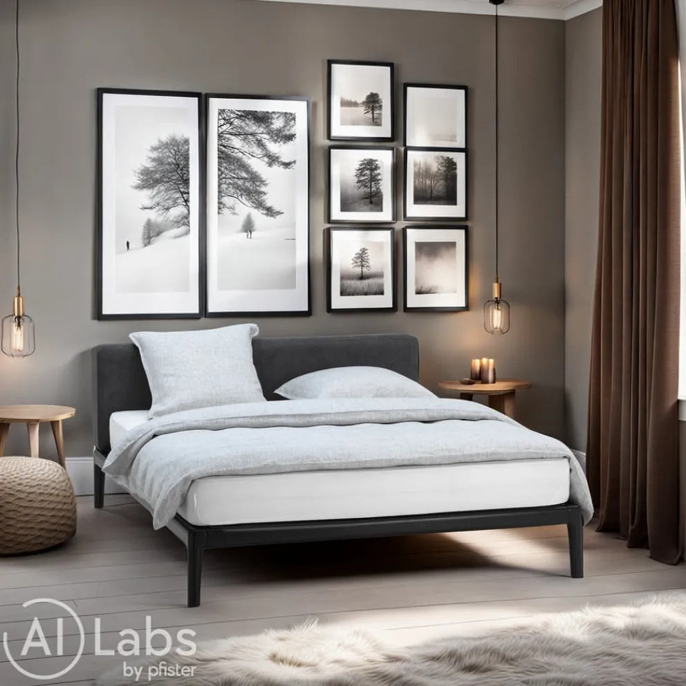 atelier pfister Bett Floos schwarz New