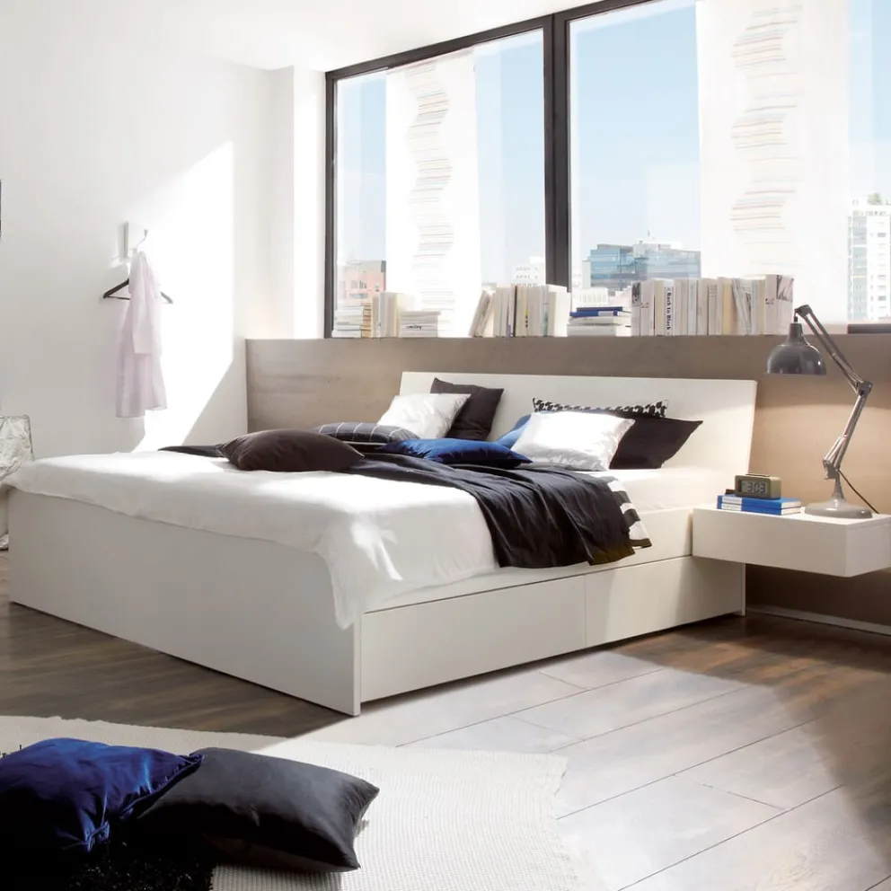 HASENA Bett Gabriele 10 Buche weiss deckend Hot