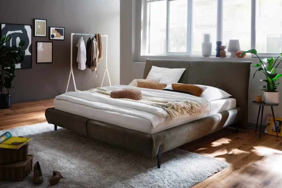 Edition Bett Laverna blaugrau Discount