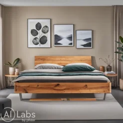 VALNATURA Bett Lignum Plus wildeichefarbig New