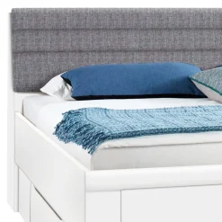 Xora Bett Lindau-201 grau, weiss New
