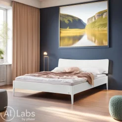 HASENA Bett Lounge_201 weiss Clearance