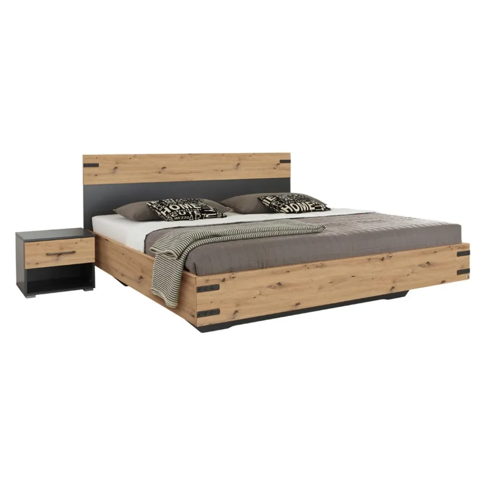 Xora Bett Nevada-201 anthrazit, eichefarbig Best