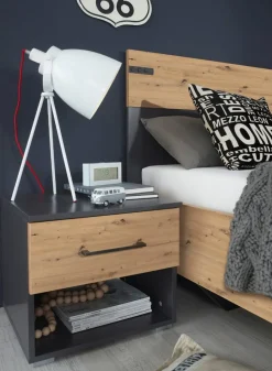 Xora Bett Nevada-201 anthrazit, eichefarbig Best