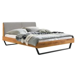 HASENA Bett Pietro 99 Wildeiche natur, Pepe grey 335 Hot