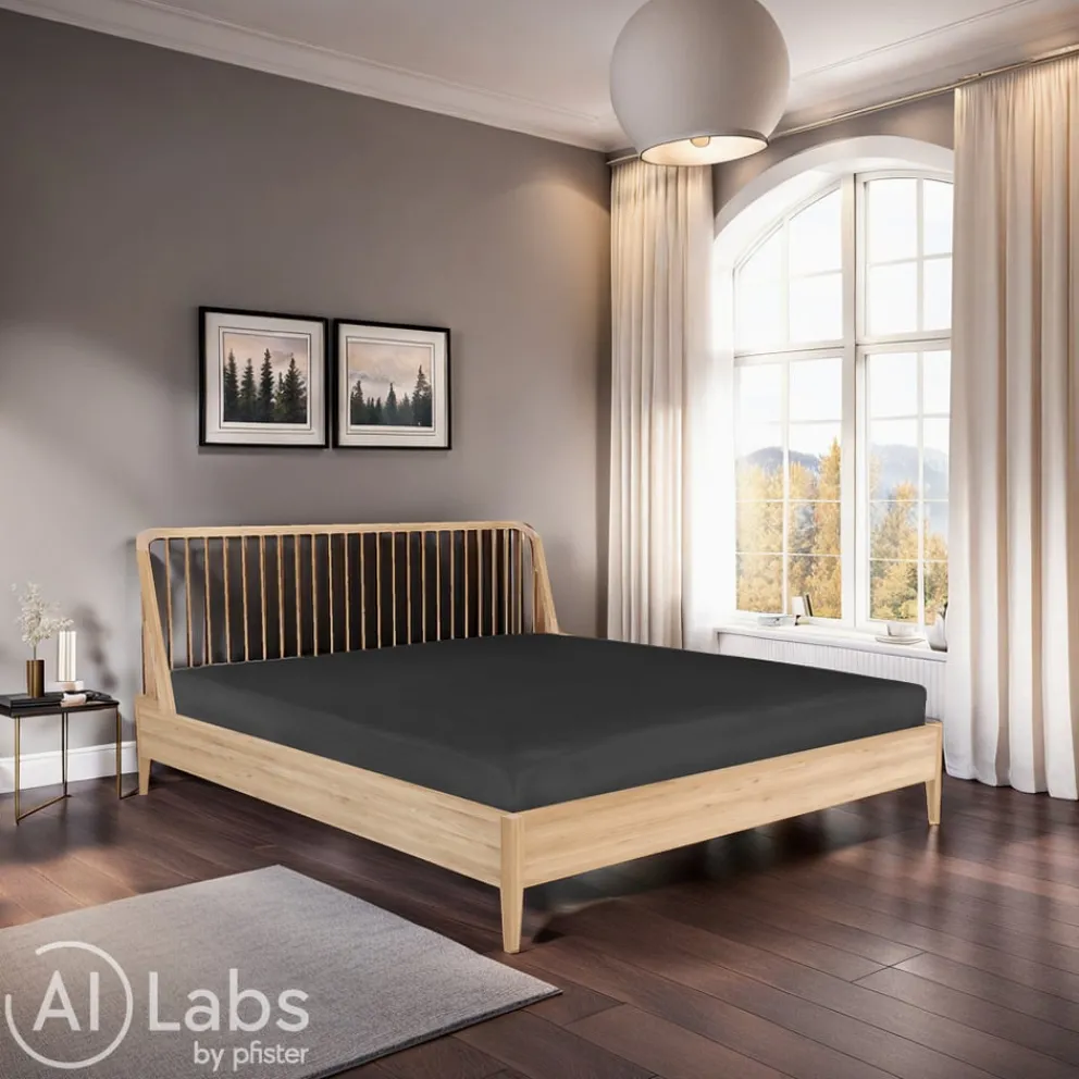 Ethnicraft Bett Spindle eichefarbig Outlet