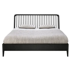 Ethnicraft Bett Spindle schwarz Discount