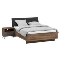 one Bett Stein nussbaumfarbig Best