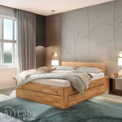 HASENA Bett Stupendo 80 Kernbuche natur Outlet