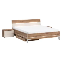 Moderano Bett System One eichefarbig, elfenbein Sale