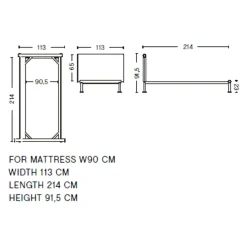 Hay Bett Tamoto cremeweiss Sale