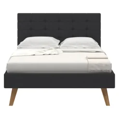 Johann Jakob Bett Taviano Platin anthrazit Outlet