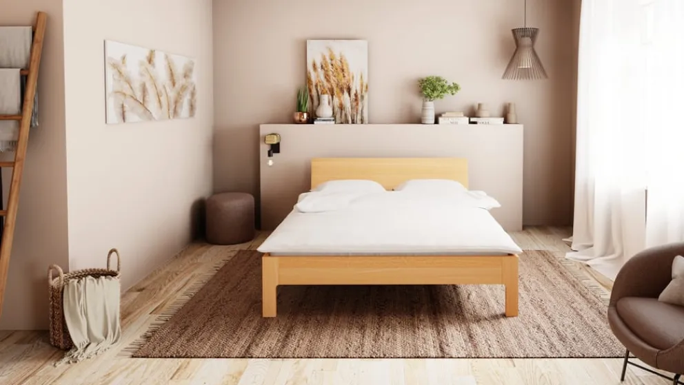 TRINATURA Bett Tawa kirschbaumfarbig Sale