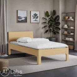 TRINATURA Bett Tawa eichefarbig