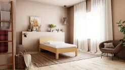 TRINATURA Bett Tawa eichefarbig