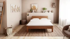 TRINATURA Bett Tawa nussbaumfarbig Online