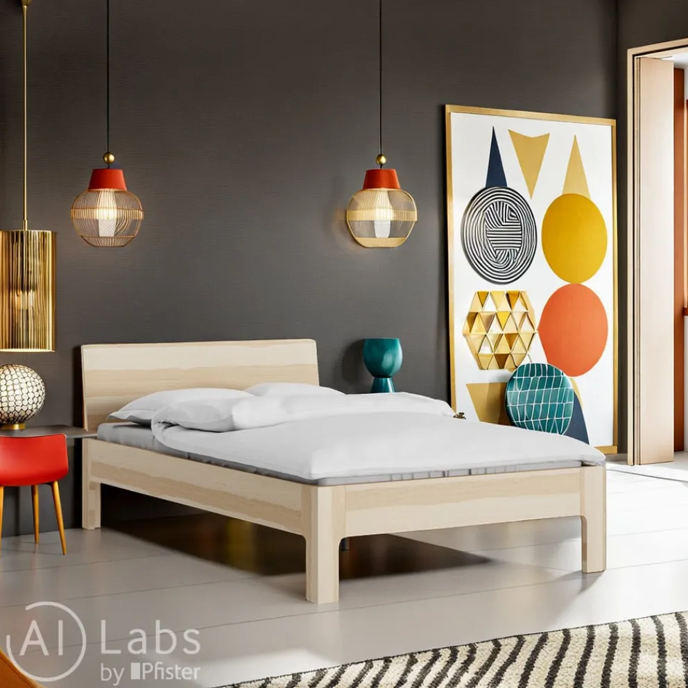 TRINATURA Bett Tawa eschefarbig New