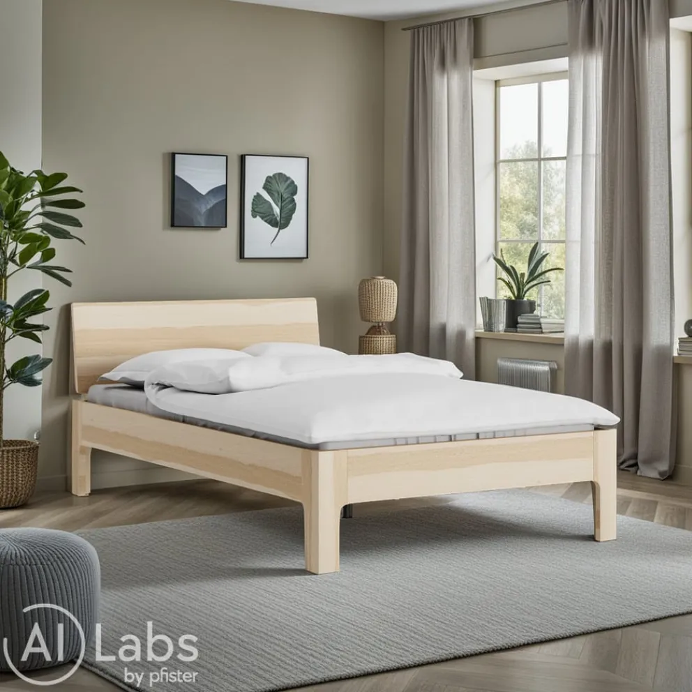 TRINATURA Bett Tawa eschefarbig New