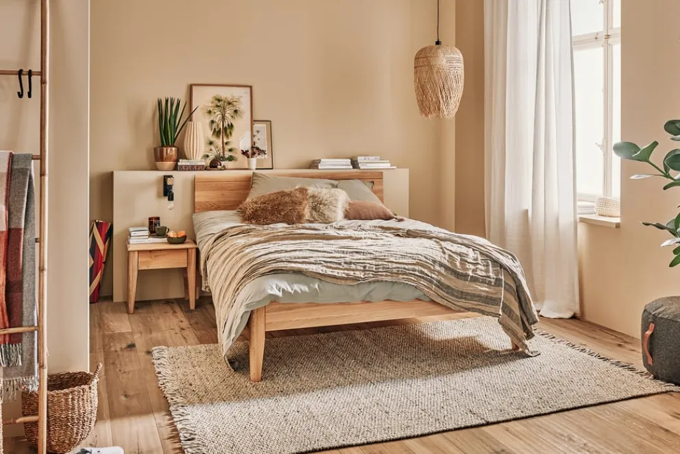 Linea Natura Bett Texas_201 eichefarbig Clearance