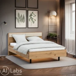 VALNATURA Bett Vana wildeichefarbig