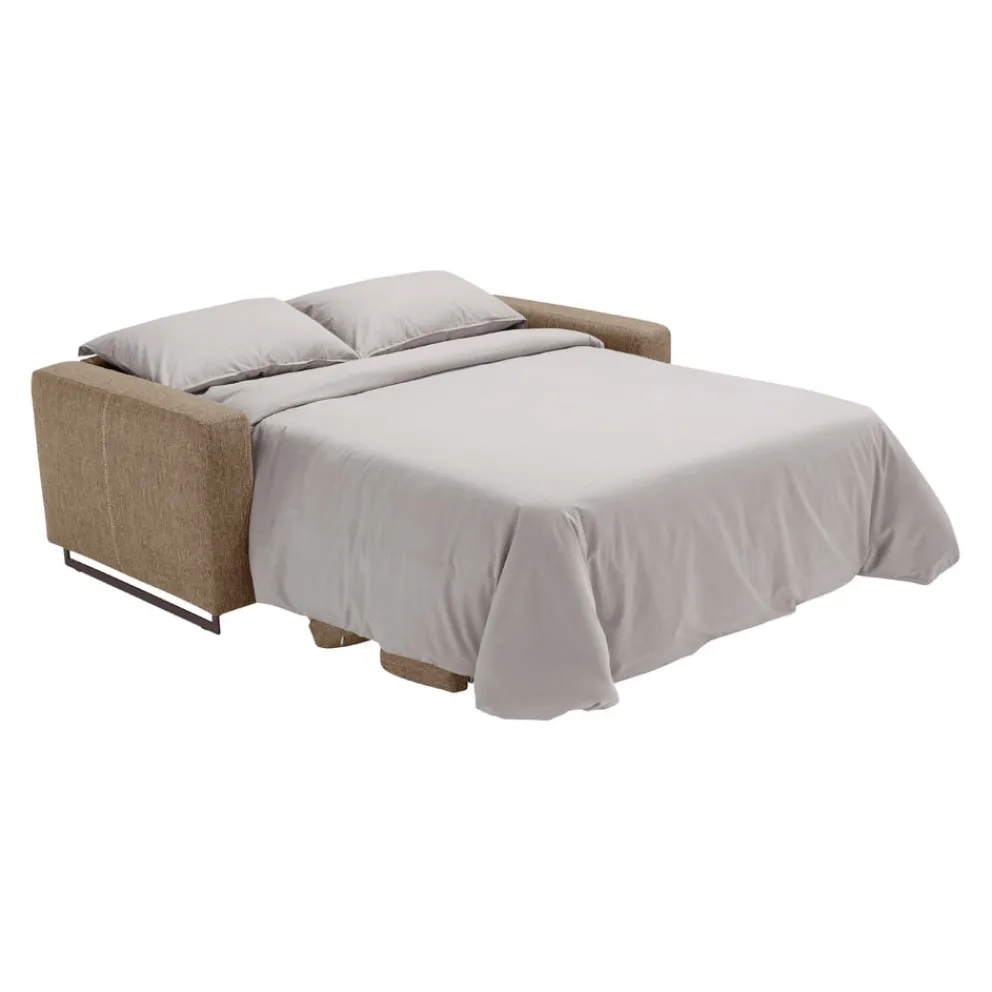 Dienne Bettsofa Modular hellbraun, off-white, zinkgelb Hot