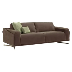 Dienne Bettsofa Space mahagonibraun, weissgrün