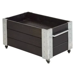PLUS Blumenkasten Cubic schwarz Discount