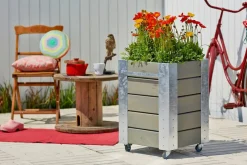 PLUS Blumenkasten Cubic braun, grau Best