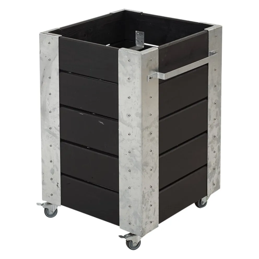 PLUS Blumenkasten Cubic schwarz Clearance