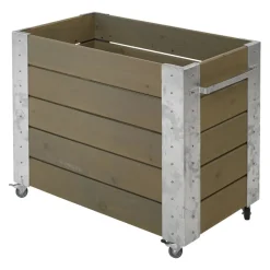 PLUS Blumenkasten Cubic braun, grau Discount