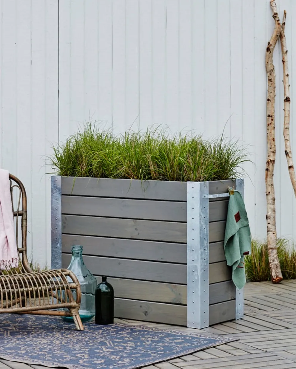 PLUS Blumenkasten Cubic braun, grau Best