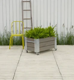 PLUS Blumenkasten Cubic braun, grau Best