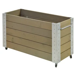 PLUS Blumenkasten Cubic braun, grau Hot