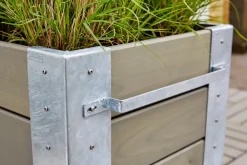 PLUS Blumenkasten Cubic braun, grau Hot