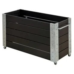 PLUS Blumenkasten Cubic schwarz Discount