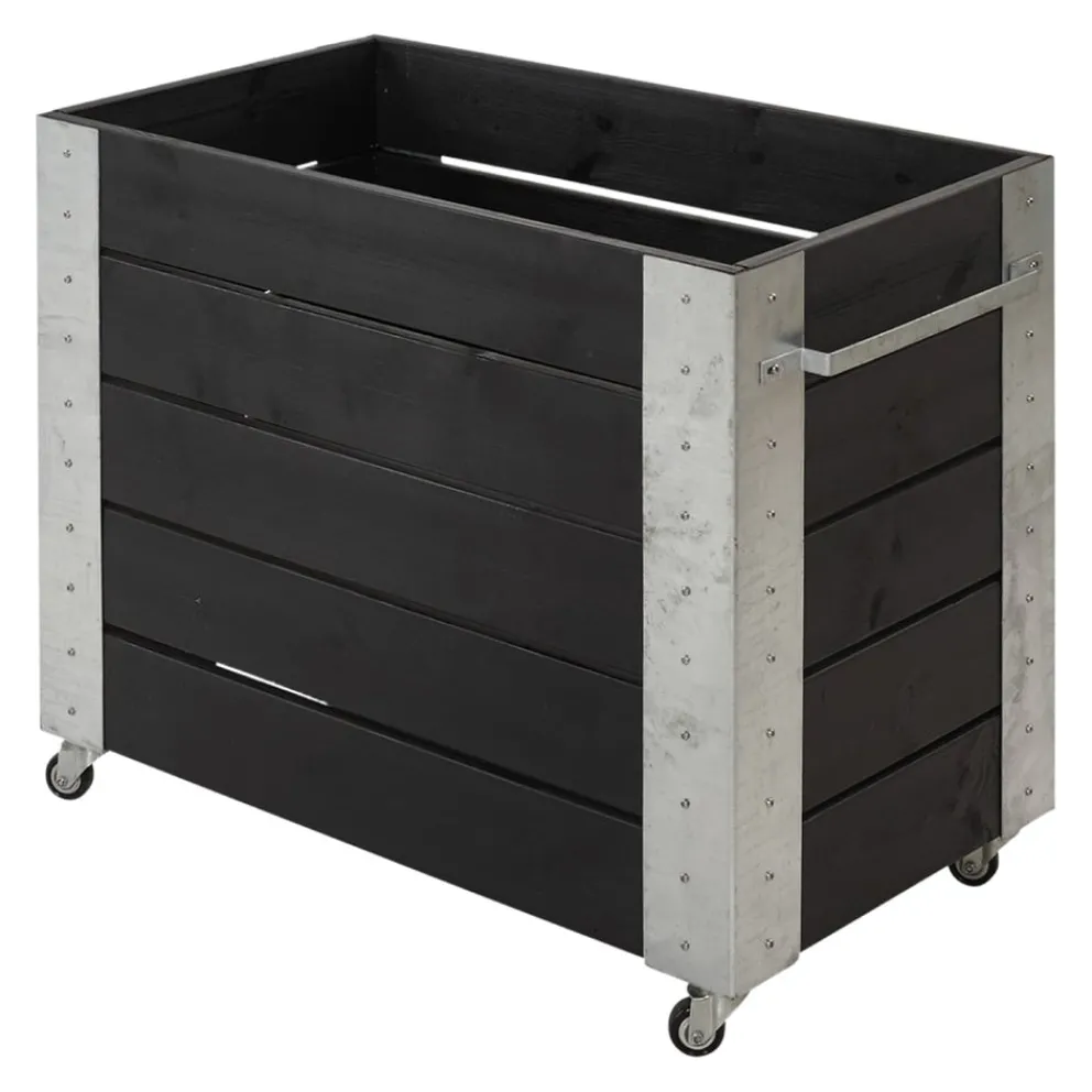 PLUS Blumenkasten Cubic schwarz Hot