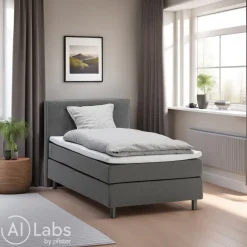 BYYU Boxspringbett Adriana-202 Inari Light Granit-91 New