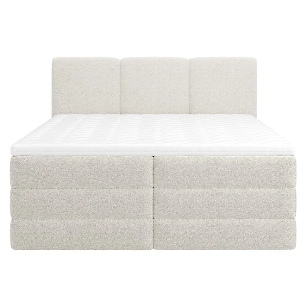 MID.YOU Boxspringbett Castel K weiss Sale