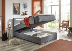 BYYU Boxspringbett Cooper-202 grau