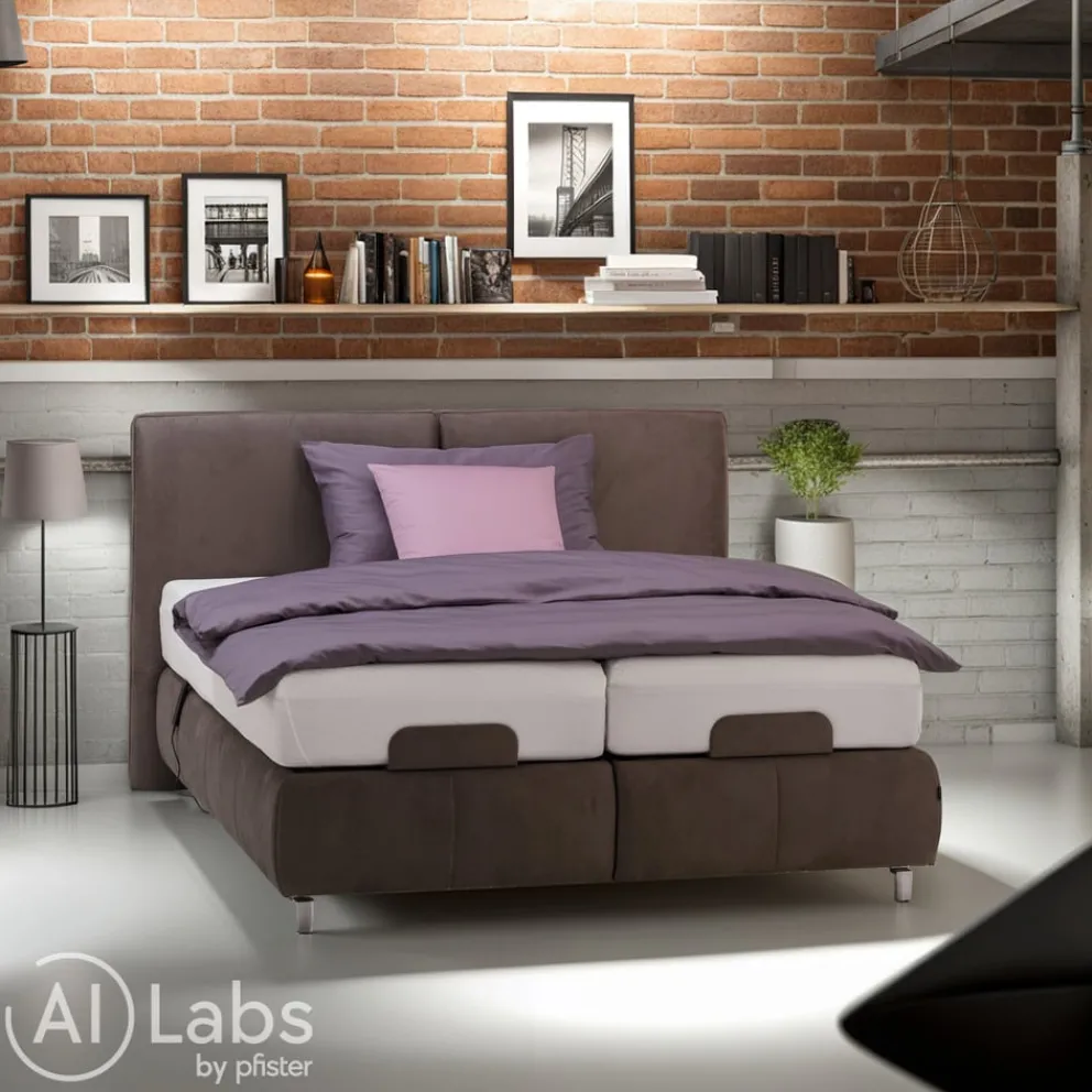 Dieter Knoll Boxspringbett Dream Deluxe Kat. 8 APP8 grey brown Clearance