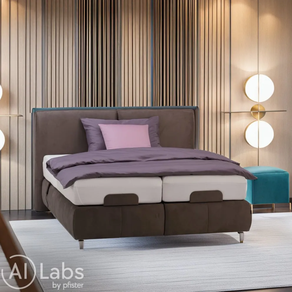 Dieter Knoll Boxspringbett Dream Deluxe Kat. 8 APP8 grey brown Clearance