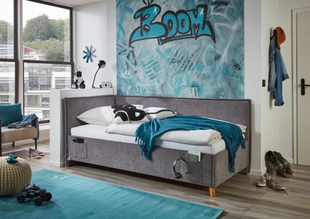 BYYU Boxspringbett Fun grau Online