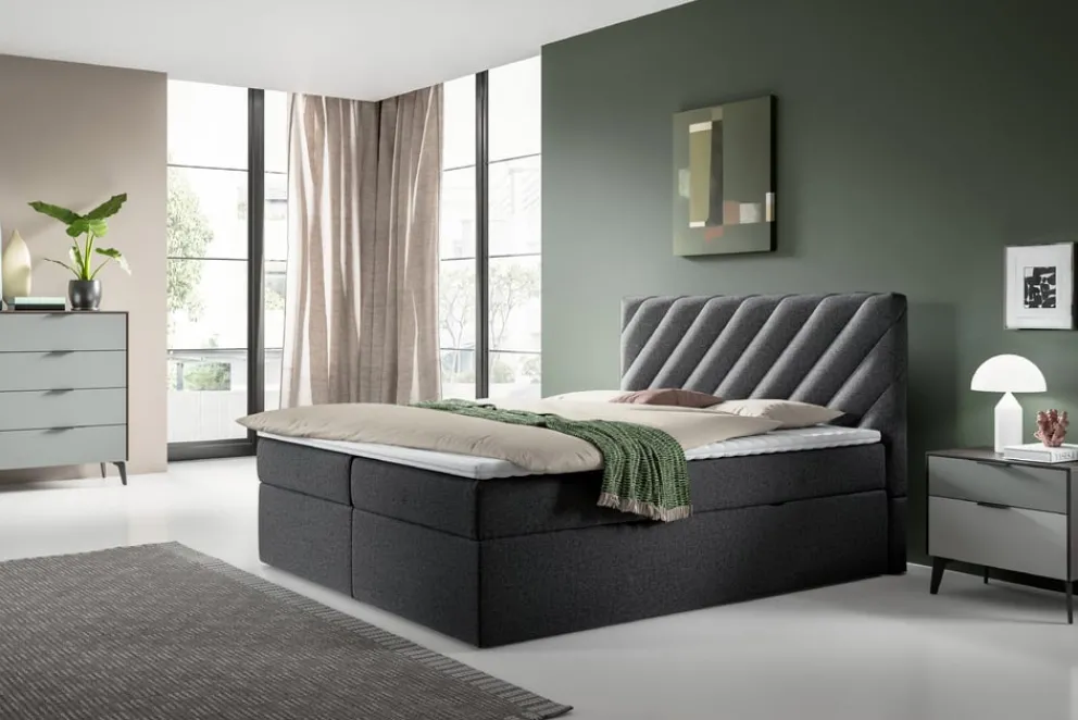 MID.YOU Boxspringbett Gusto anthrazit Outlet